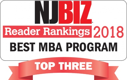 NJBIZ Reader Rankings Best MBA Program Badge