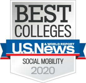 2020 Highest-Ranked for “Social Mobility” in the Regional Universities North Category
