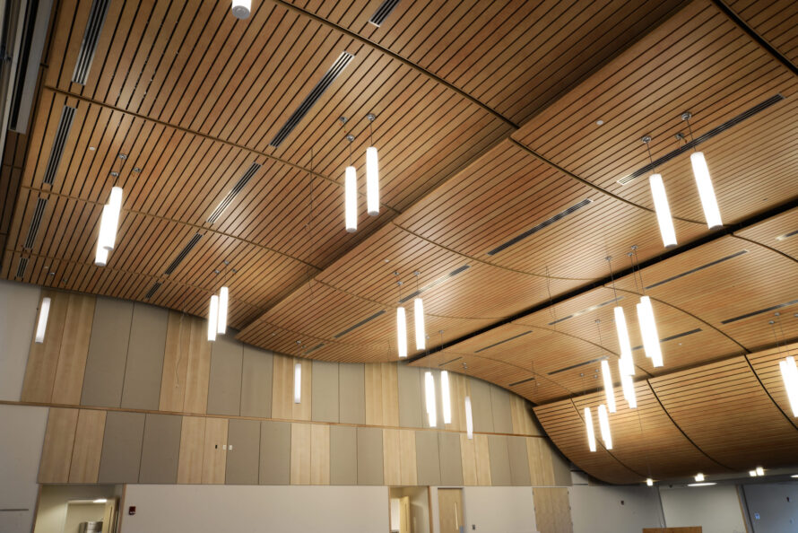 Ceiling in the Student Center.