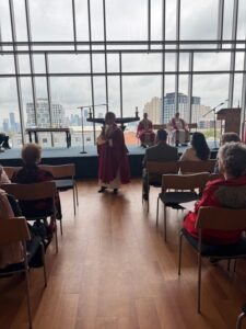 photo of the altar for mass of the holy spirit