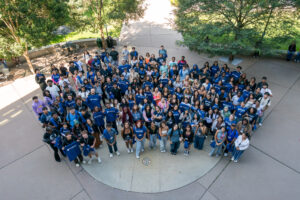 group photo of students on new student day