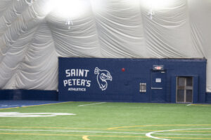 photo of the Saint Peter's indoor bubble at the Yanitelli Center