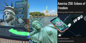 photo of America 250 AR Art & History Tour Statue of Liberty
