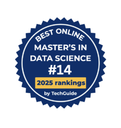 best online master's in data science program badge