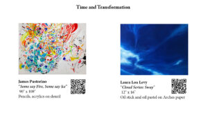 photo of the Time and Transformation art exhibit
