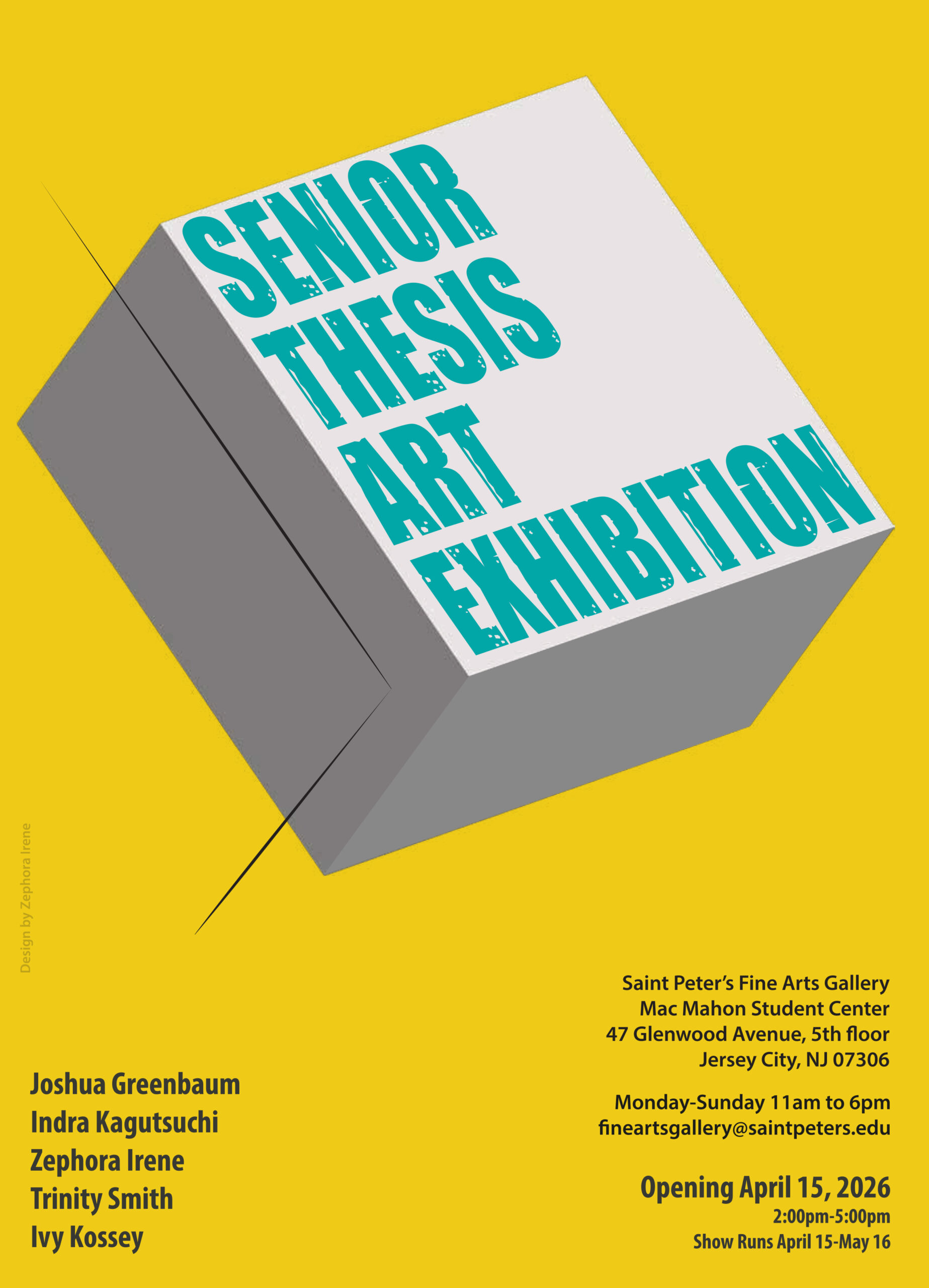 photo for Senior Thesis art exhibit