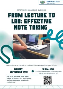 phot of the From Lecture to Lab flyer
