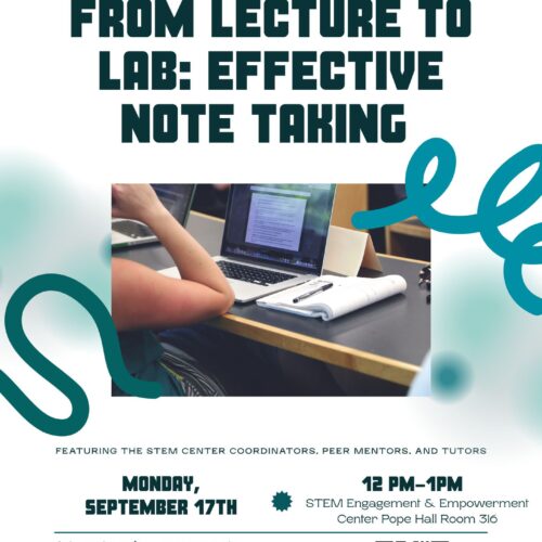 phot of the From Lecture to Lab flyer