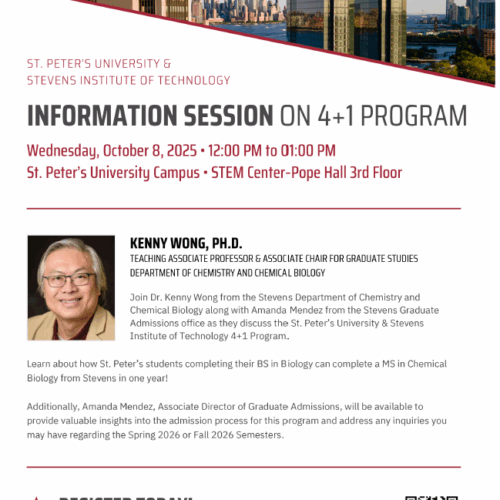 Stevens Institute of Technology 4+1 Program in Biological Chemistry