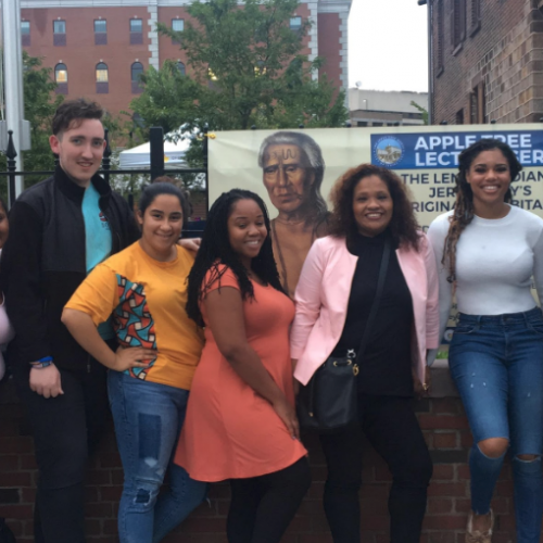 Saint Peter's Students at the Jersey City Apple Tree House