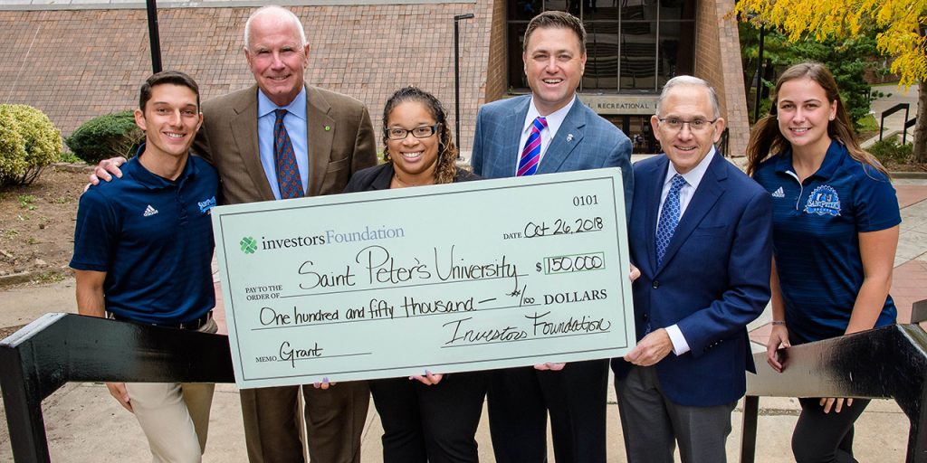 investors donate check 