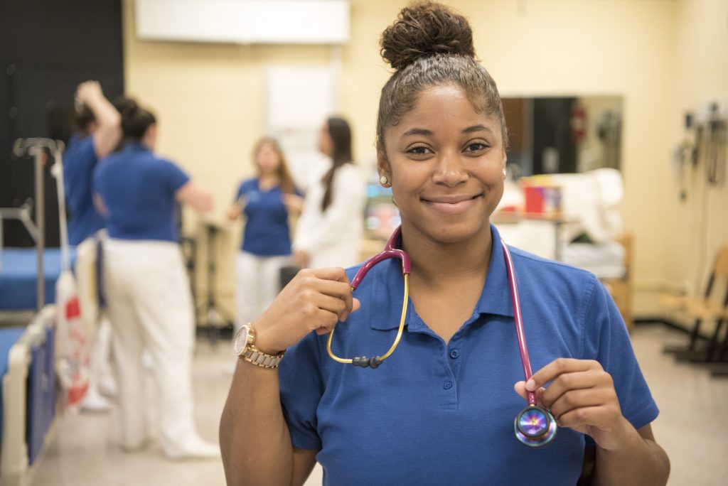 female nursing student 