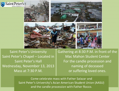 Mass Honoring Victims of Typhoon Haiyan